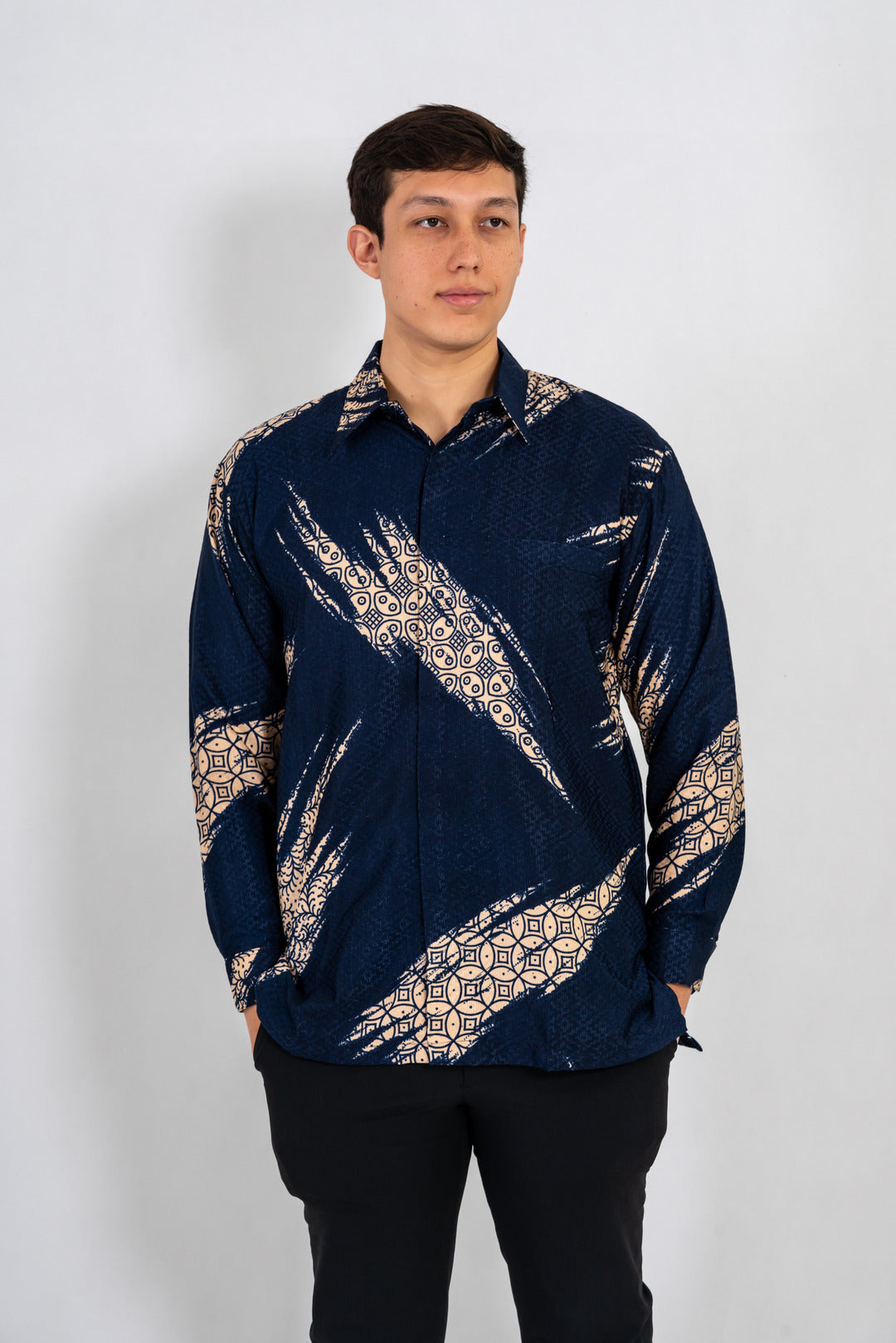 Men's Batik Shirt - Horizon | Long Sleeves 1